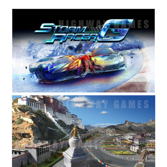 Storm Racer G Arcade Driving Machine - Screenshot