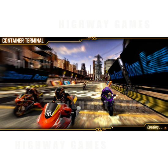 Storm Rider Arcade Motorcycle Racing Machine - Screenshot 1