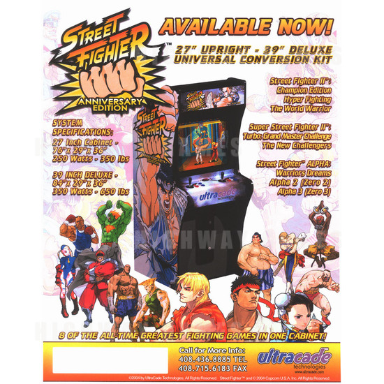 Street Fighter Anniversary Edition - Brochure