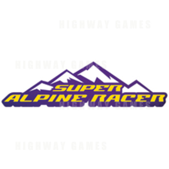 Super Alpine Racer Twin Arcade Machine - Logo