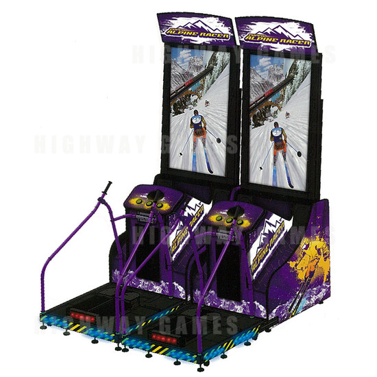 Super Alpine Racer Twin Arcade Machine - Twin Cabinet