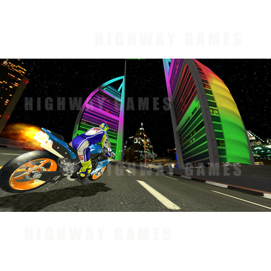 Super Bikes 2 Arcade Machine - Screenshot