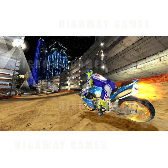 Super Bikes 2 Arcade Machine - Screenshot