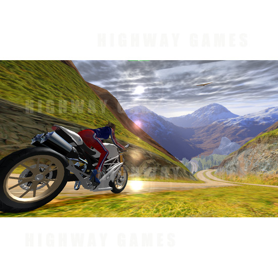 Super Bikes 2 Arcade Machine - Screenshot