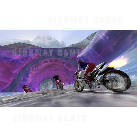 Super Bikes 2 Arcade Machine - Screenshot