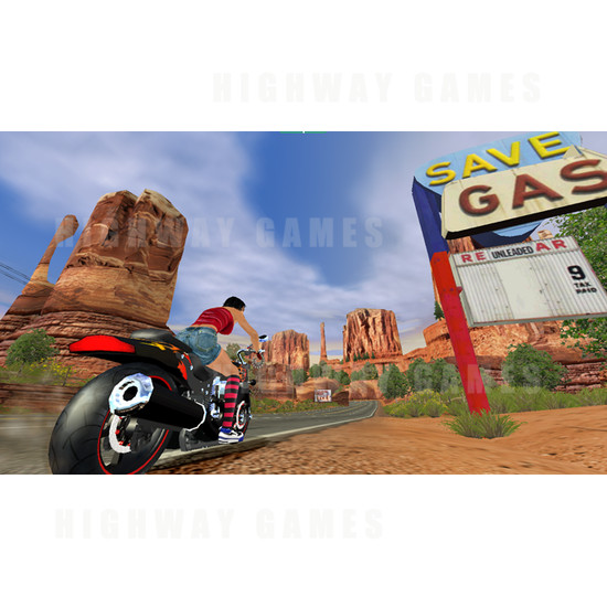 Super Bikes 2 Arcade Machine - Screenshot