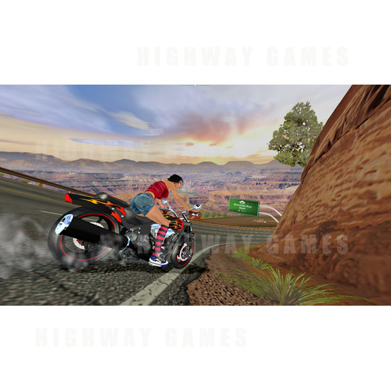 Super Bikes 2 Arcade Machine - Screenshot