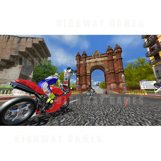 Super Bikes 2 Arcade Machine - Screenshot