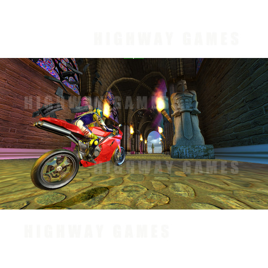 Super Bikes 2 Arcade Machine - Screenshot