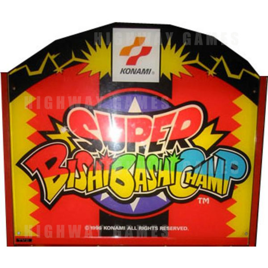 Super Bishi Bashi Champ Arcade Machine - Header