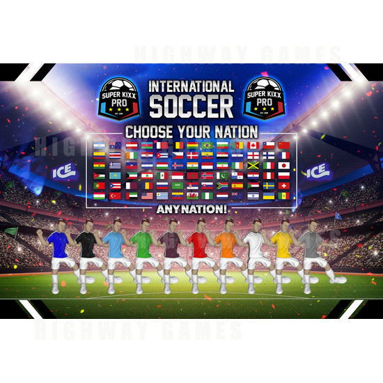 Super Kixx Pro Bubble Soccer Machine - Super Kixx Pro Player Selection