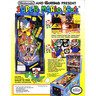 Super Mario Bros. Pinball Machine - Brochure Back