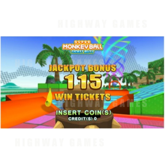 Super Monkey Ball Ticket Blitz Arcade Machine - Screenshot