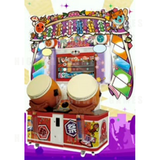 Taiko no Tatsujin Murasaki Version Arcade Machine - Taiko no Tatsujin Murasaki Version Arcade Machine