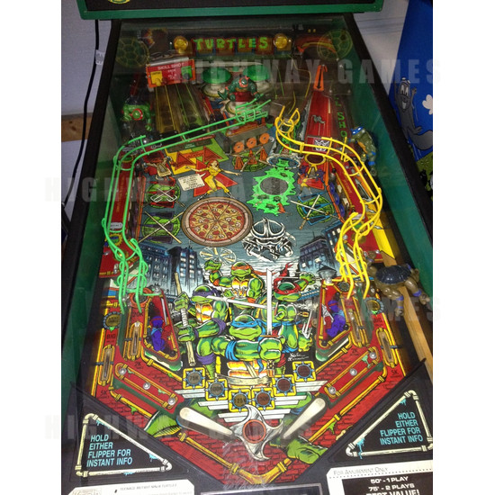 Teenage Mutant Ninja Turtles TMNT Pinball Machine Playfield