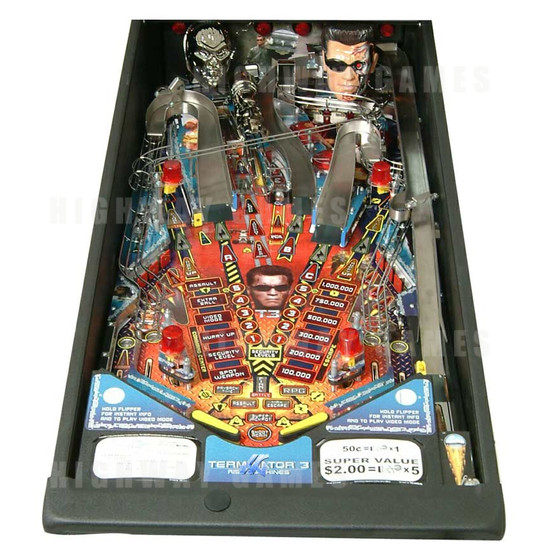 Terminator 3: Rise of the Machines Pinball (2003) - Playfield