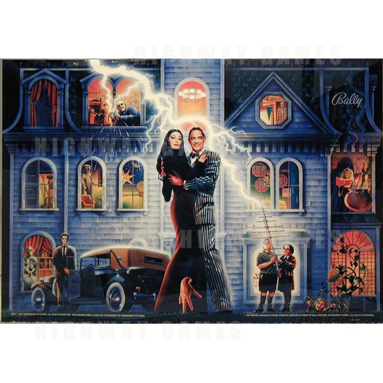 The Addams Family Pinball (1992) - Backglass