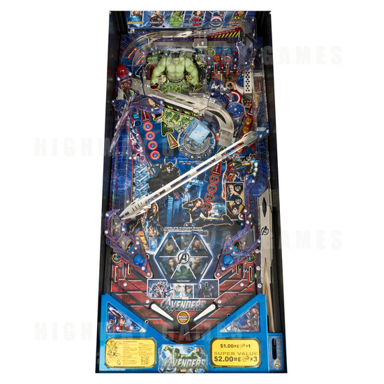 The Avengers Limited Edition (LE) Pinball Machine - Playfield