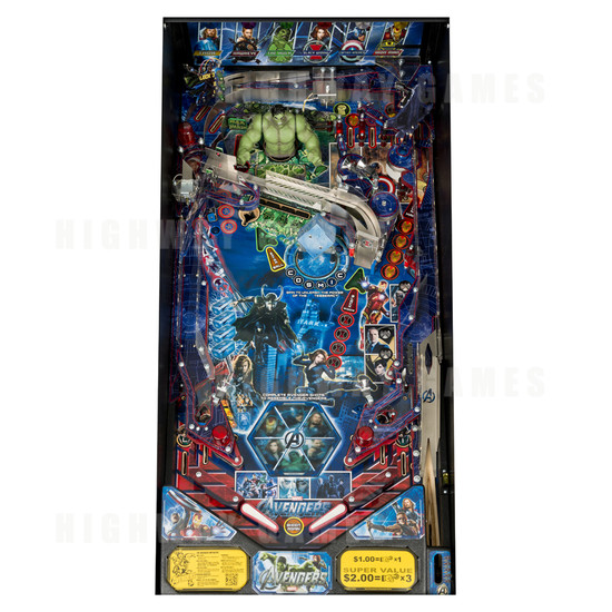 The Avengers Pro Pinball Machine - Playfield