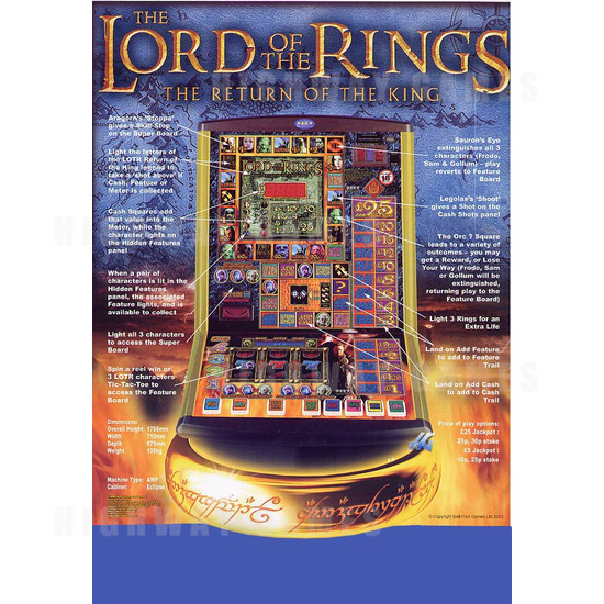 The Lord of the Rings - The Return of the King AWP - Brochure Back