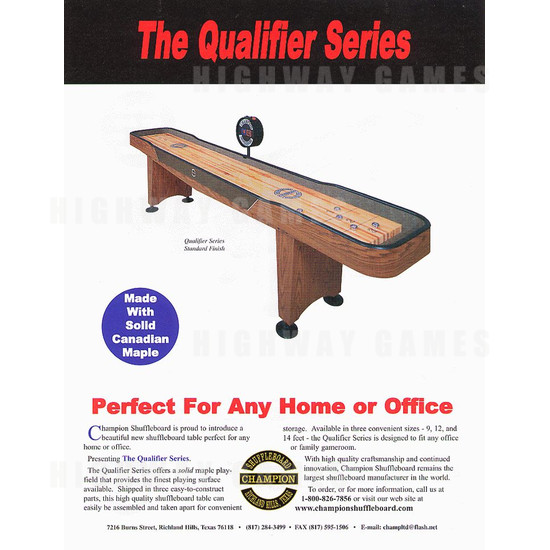 The Qualifier Series - Brochure Front