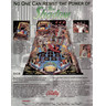 The Shadow Pinball (1994) - Brochure Back