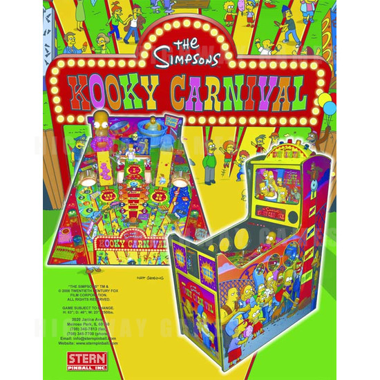 The Simpsons Kooky Carnival - Brochure