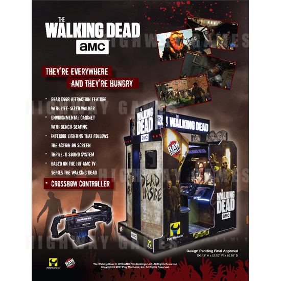 The Walking Dead Arcade Machine - Flyer