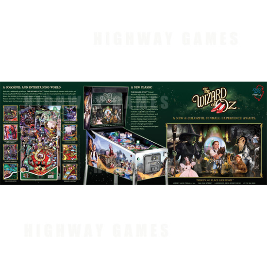 The Wizard of Oz Pinball Machine - Brochure