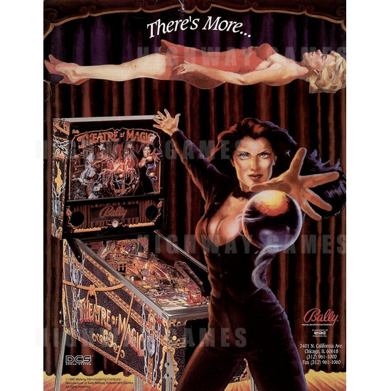 Theatre of Magic Pinball (1995) - Brochure Front