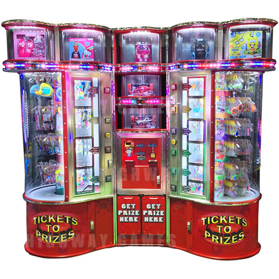 Ticket to Prizes - The Next Generation Self Redemption Machine - Tickets to Prizes 2 Tree Cabinet