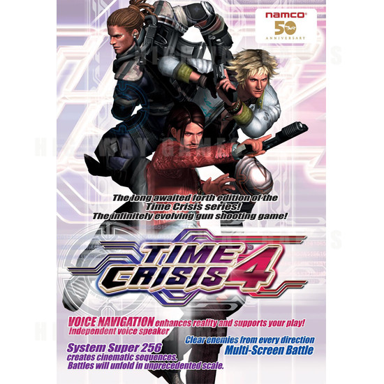 Time Crisis 4 SD Arcade Machine - Brochure Front