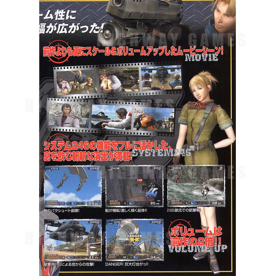 Time Crisis 3 SD (Japan Model) Arcade Machine - Brochure Inside 02
