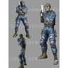 Time Crisis 3 SD (Japan Model) Arcade Machine - Foot Soldier Character Design