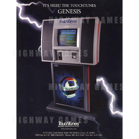 Touch Tunes Genesis - Brochure 1 68KB JPG