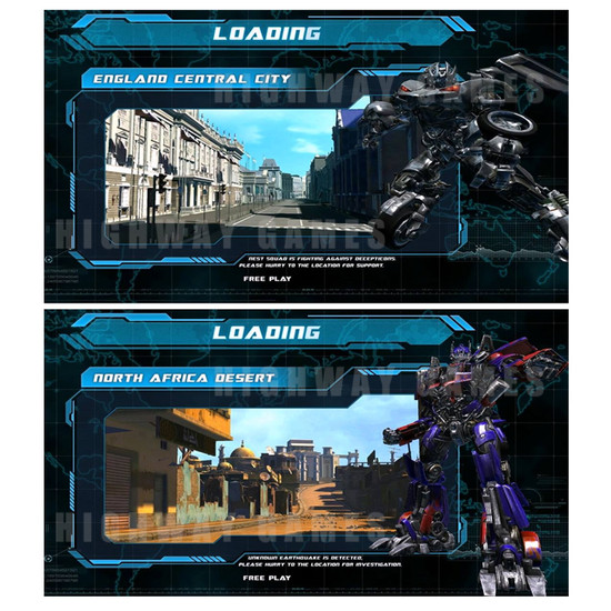 Transformers: Human Alliance 42" Upright Arcade Machine - Screenshot