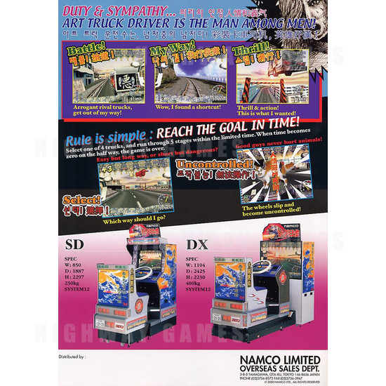 Truck Kyosokyoku SD - Brochure Back