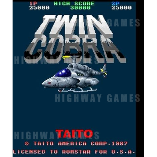 Twin Cobra - Title Screen 24KB JPG