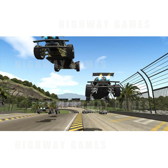 Twisted: Nitro Stunt Racing DX Arcade Machine - Screenshot