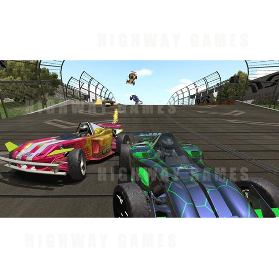 Twisted: Nitro Stunt Racing DX Arcade Machine - Screenshot