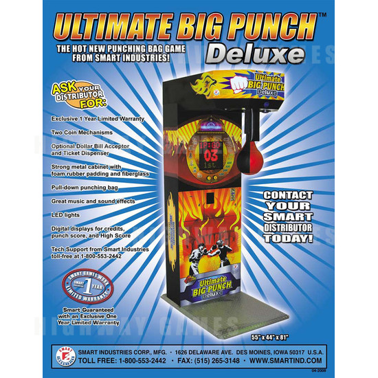 Ultimate Big Punch Deluxe Arcade Machine - Brochure