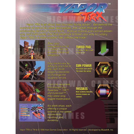 Vapor TRX - Brochure Back