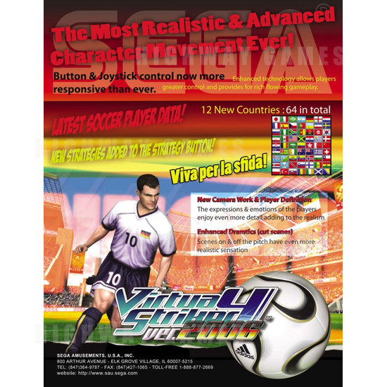 Virtua Striker 4 Ver.2006 - Brochure Back