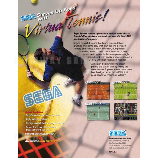 Virtua Tennis - Brochure