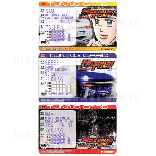 Wangan Midnight Maxi Boost - Score cards