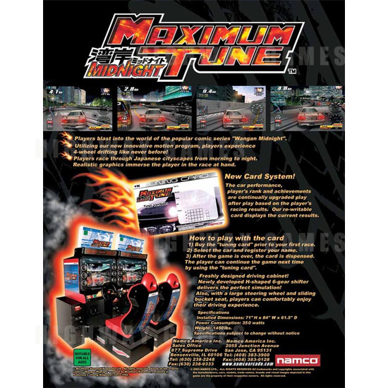 Wangan Midnight Maximum Tune (Twin) (US Make) - Brochure