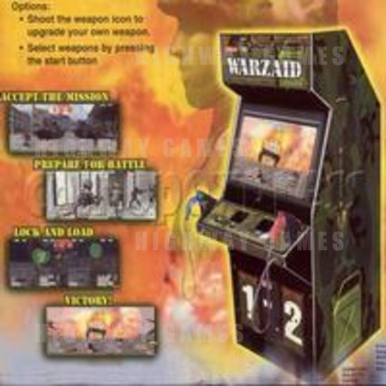 Warzaid 2 Player Arcade Machine - Brochure with Screenshots