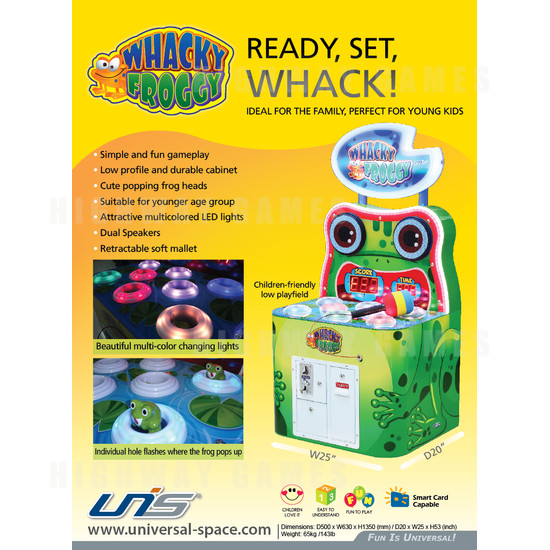 Whacky Froggy Ticket Redemption Game - Brochure