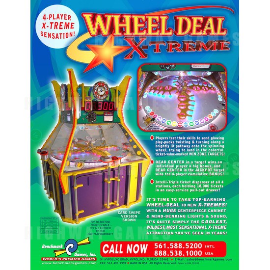 Wheel Deal X-Treme Ticket Redemption Machine - Brochure