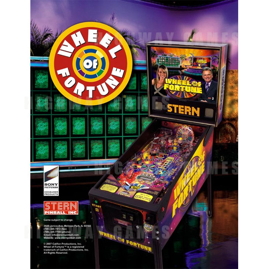 Wheel of Fortune Pinball (2007) - Brochure Front